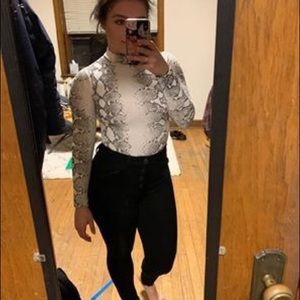 Snake skin body suit